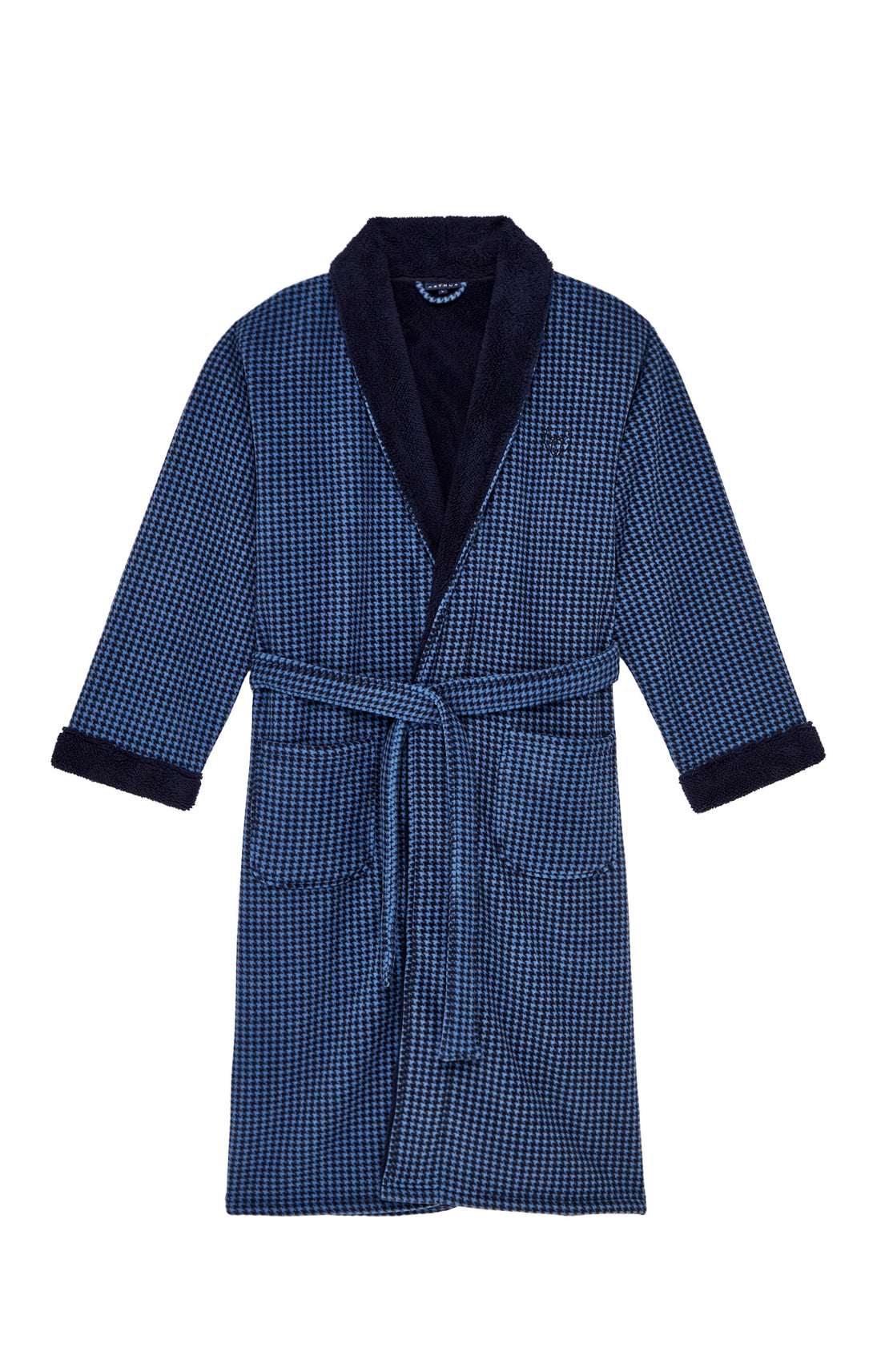 Houndstooth Dressing Gown Men's Dressing Gown – Arthur