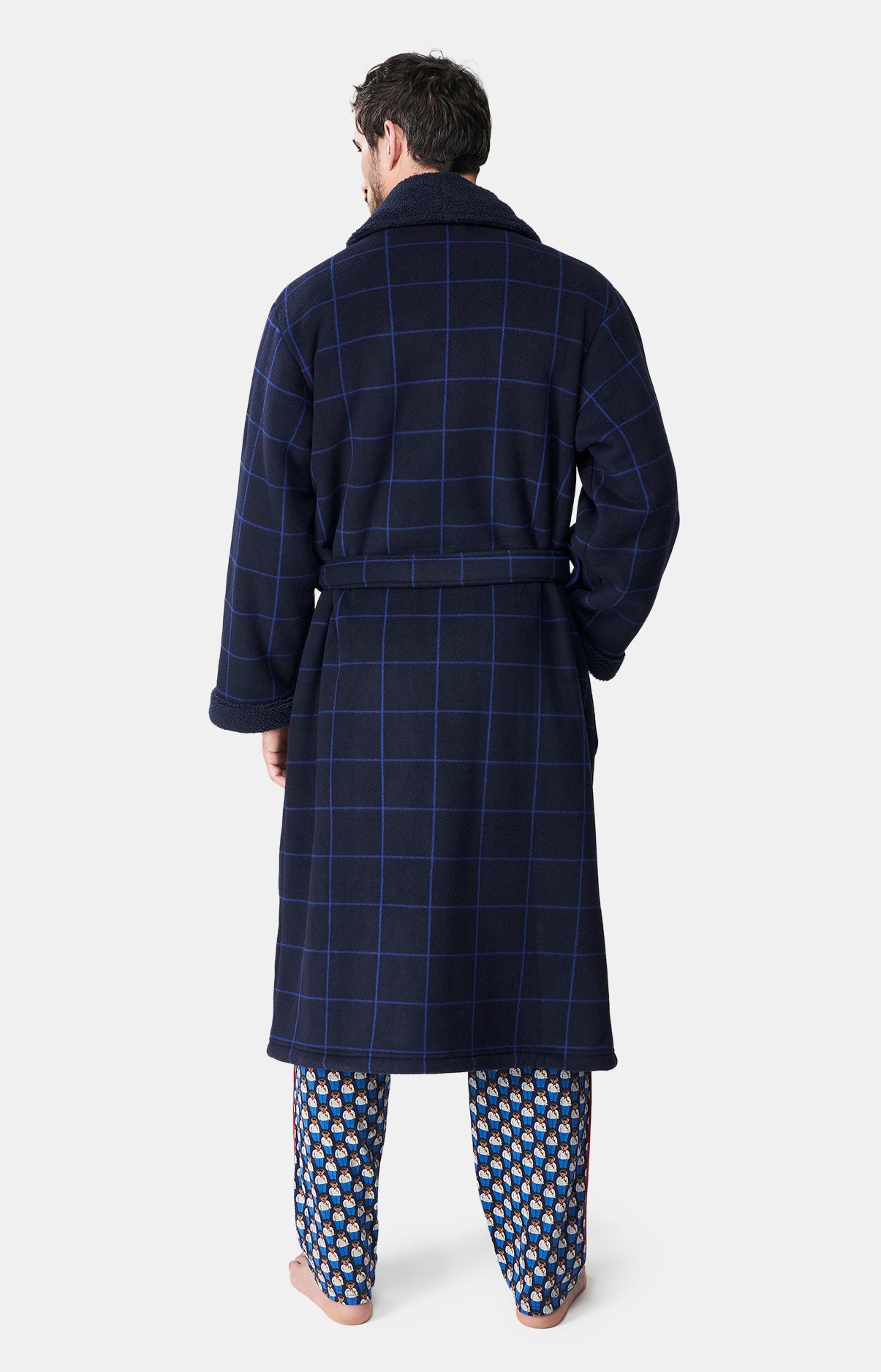 Robe de Chambre Homme polaire Windsor Marine 3