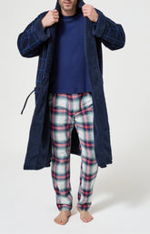 Robe de Chambre Homme polaire Windsor Marine 4