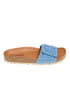Sandales à boucle bleu femme 3