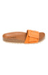 Sandales à boucle orange femme 3