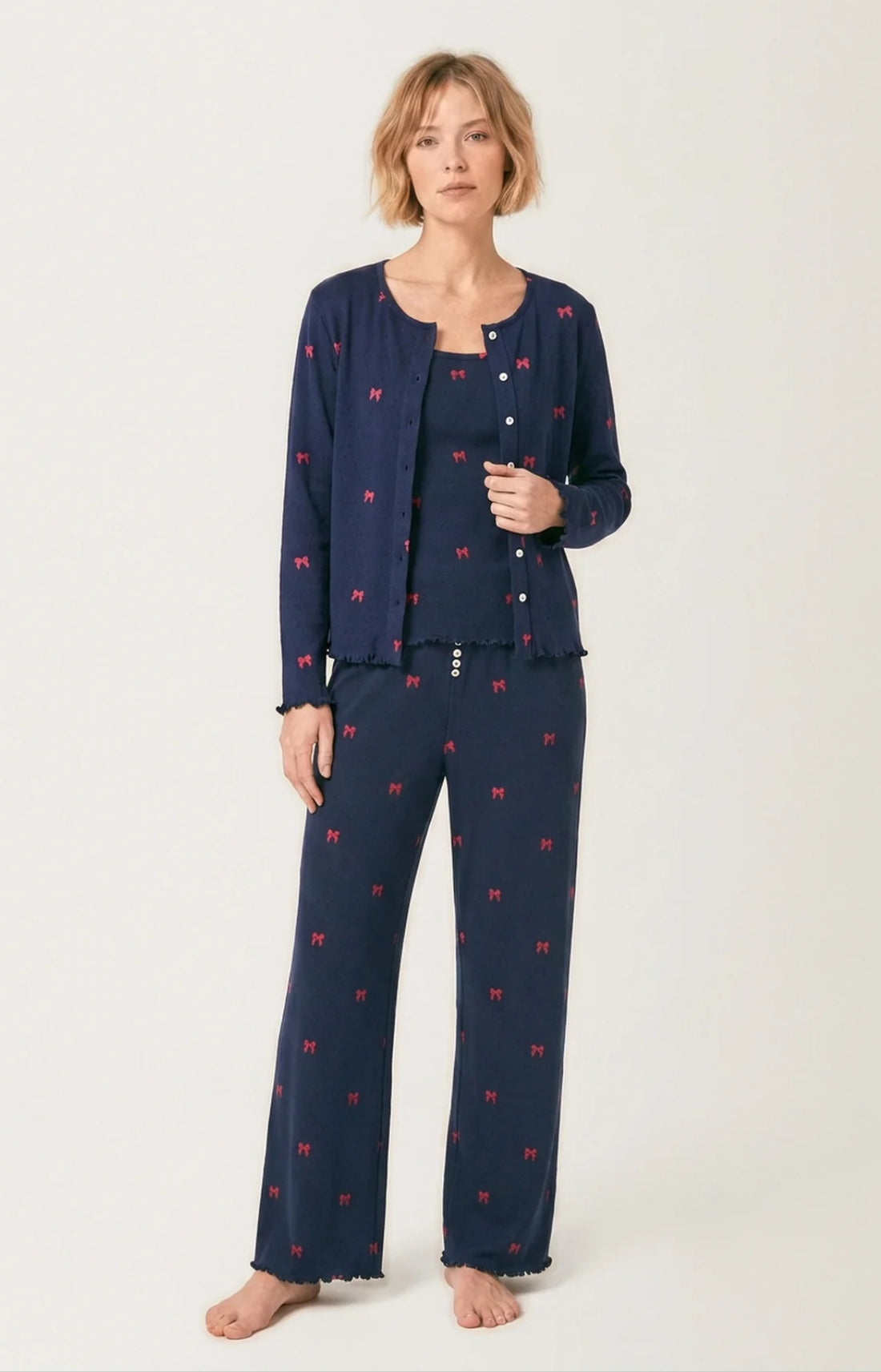 Set pyjama en pointelle de coton - Rosie
