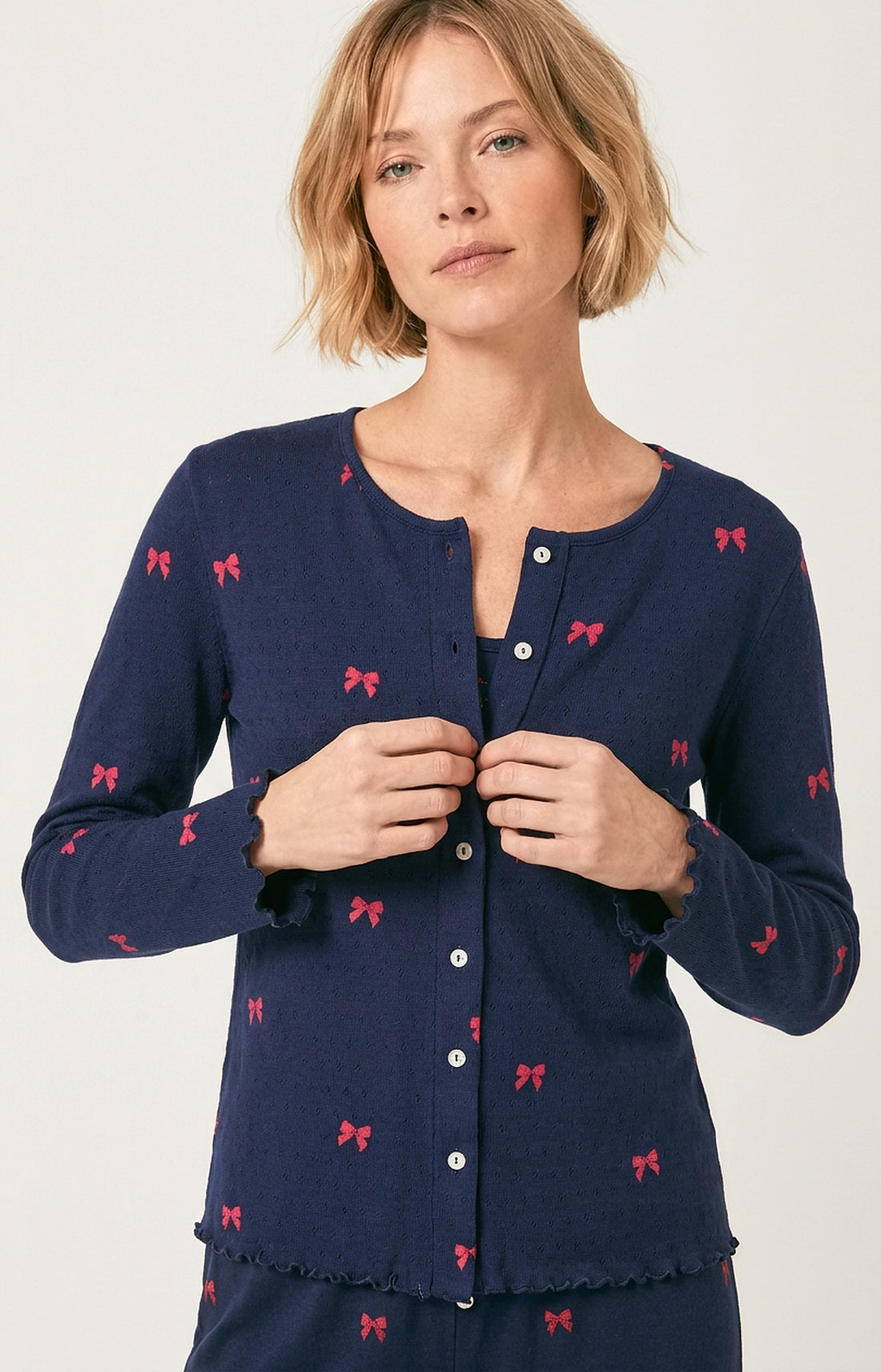 Set pyjama en pointelle de coton - Rosie