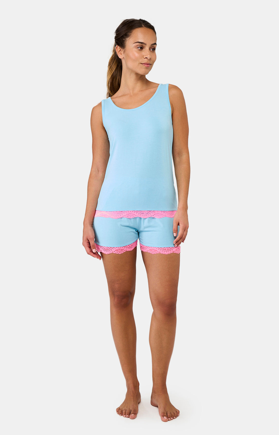 Short Femme Turquoise Bleu 1