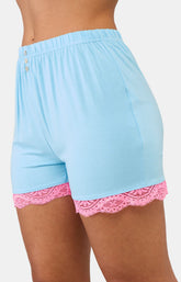 Short Femme Turquoise Bleu 2