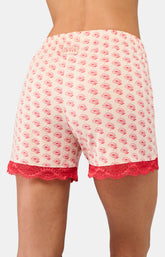 Short Femme Fleur safi Rose 6