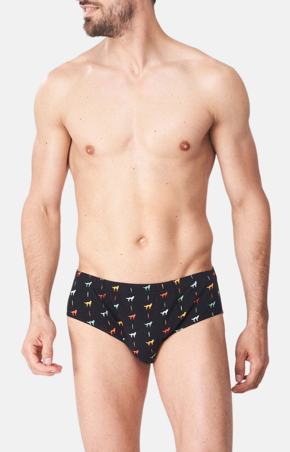 Slip Homme Jeune loup Noir 1