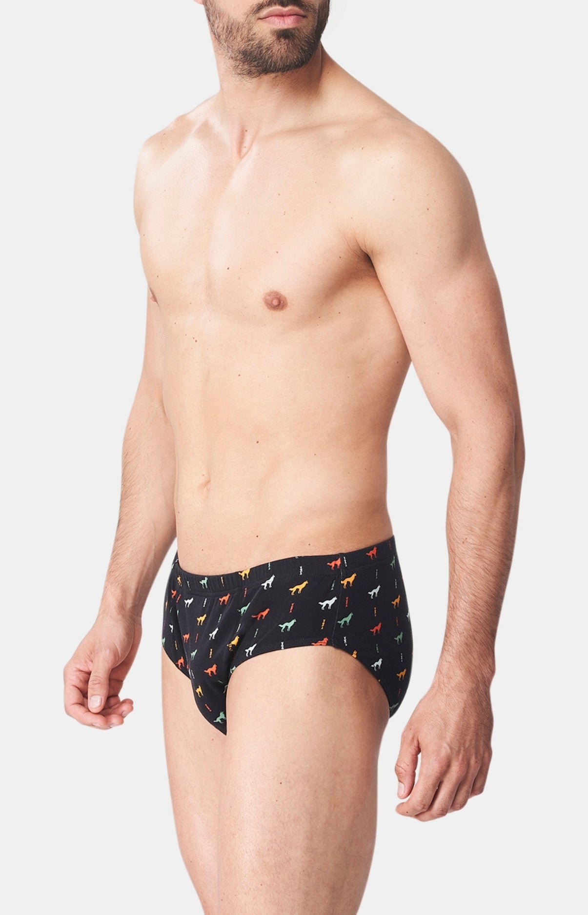 Slip Homme Jeune loup Noir 4