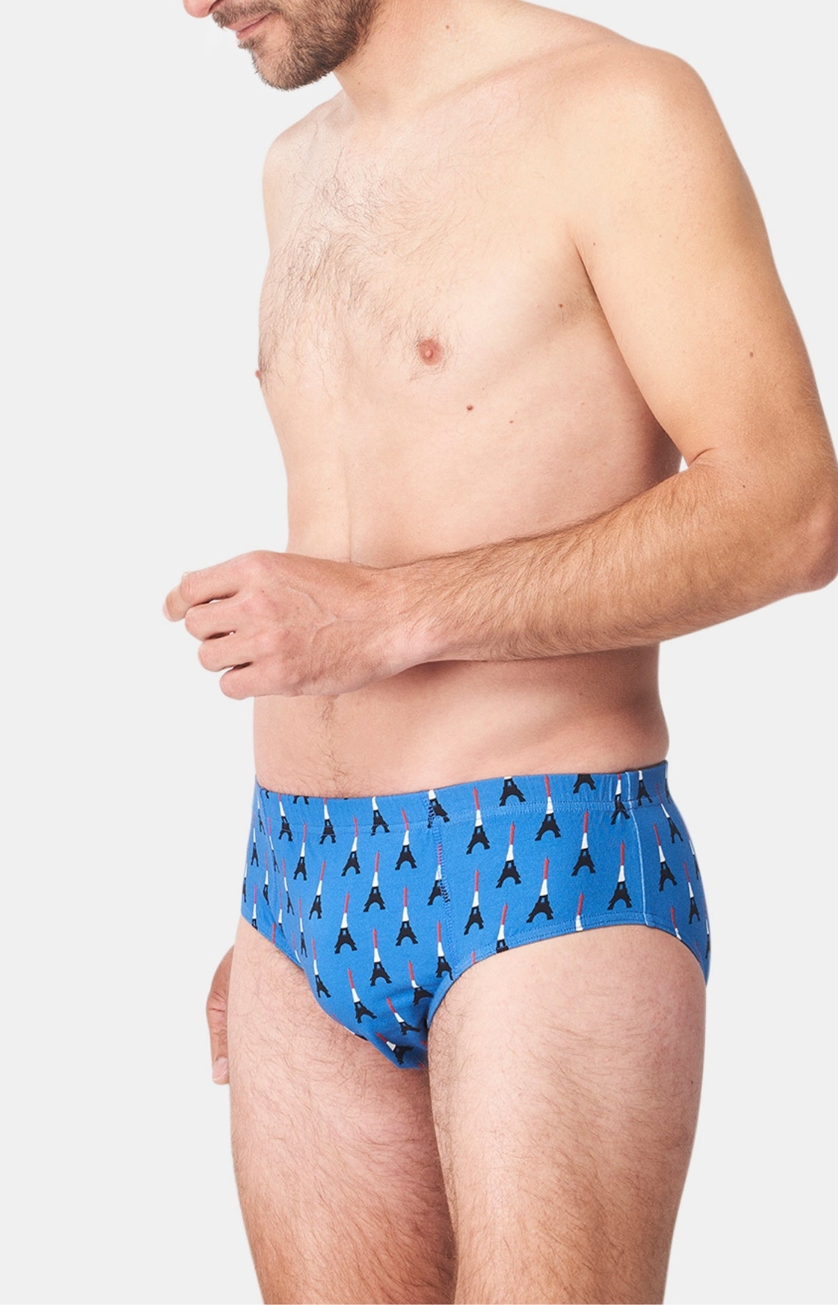 Slip Homme Tour Eiffel Bleu 4