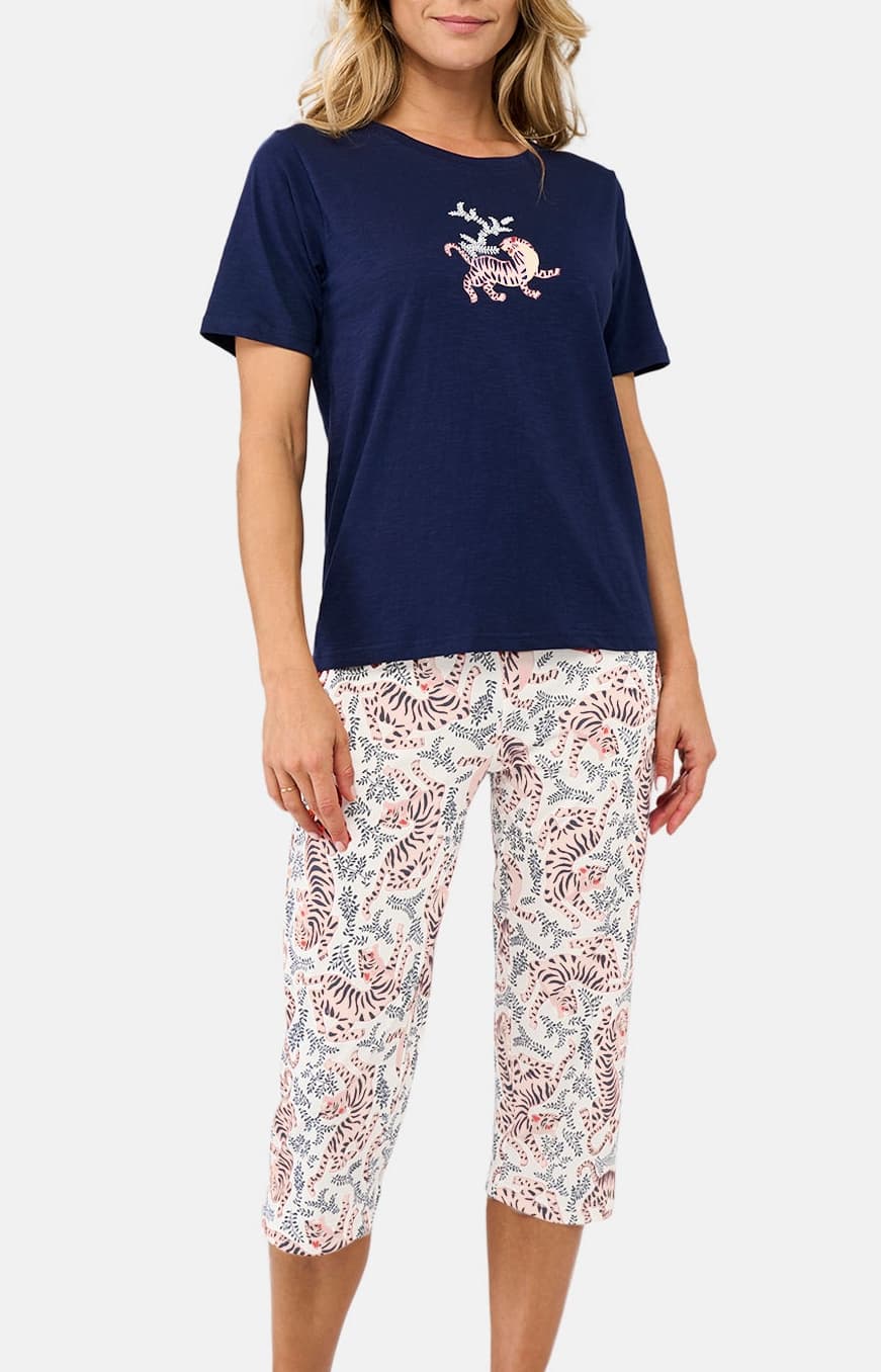 Pyjacorsaire Femme tigre Blanc 1