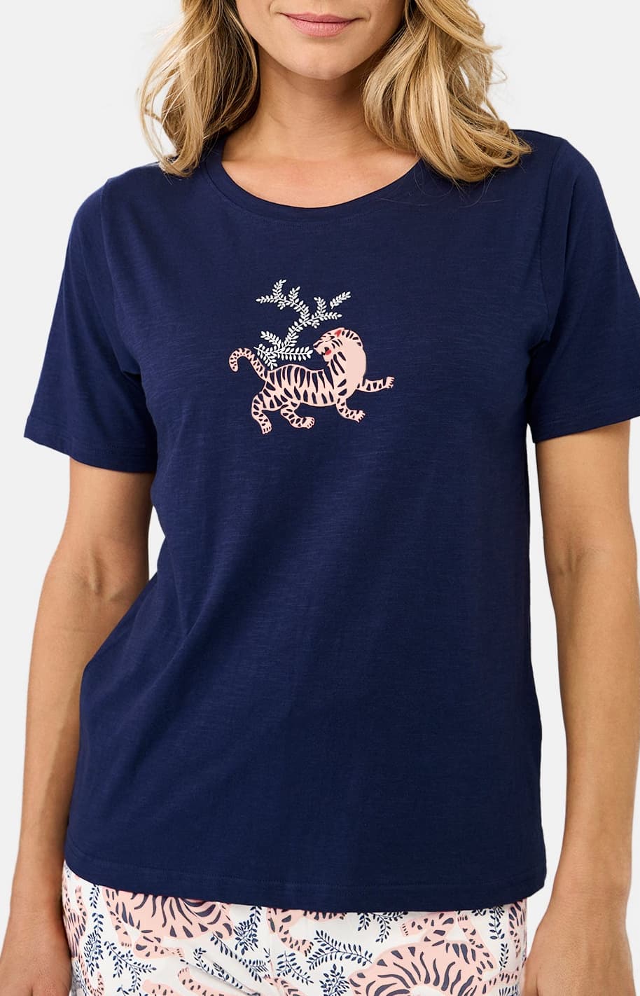 Pyjacorsaire Femme tigre Blanc 4