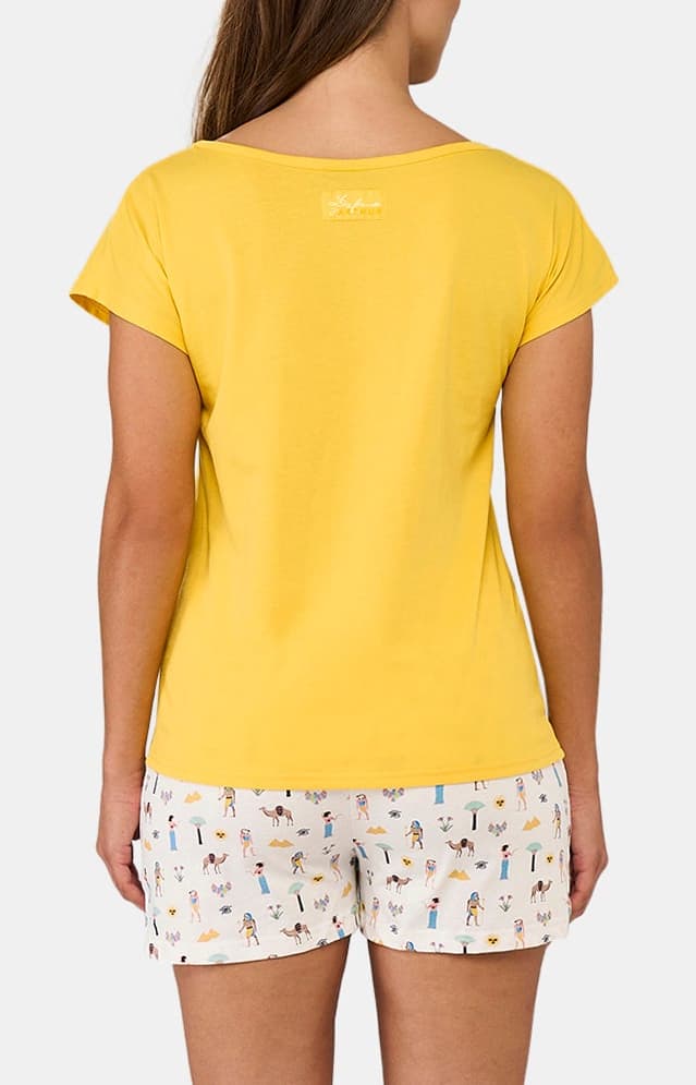 Pyjashort Femme Cléopatre Ivoire 6