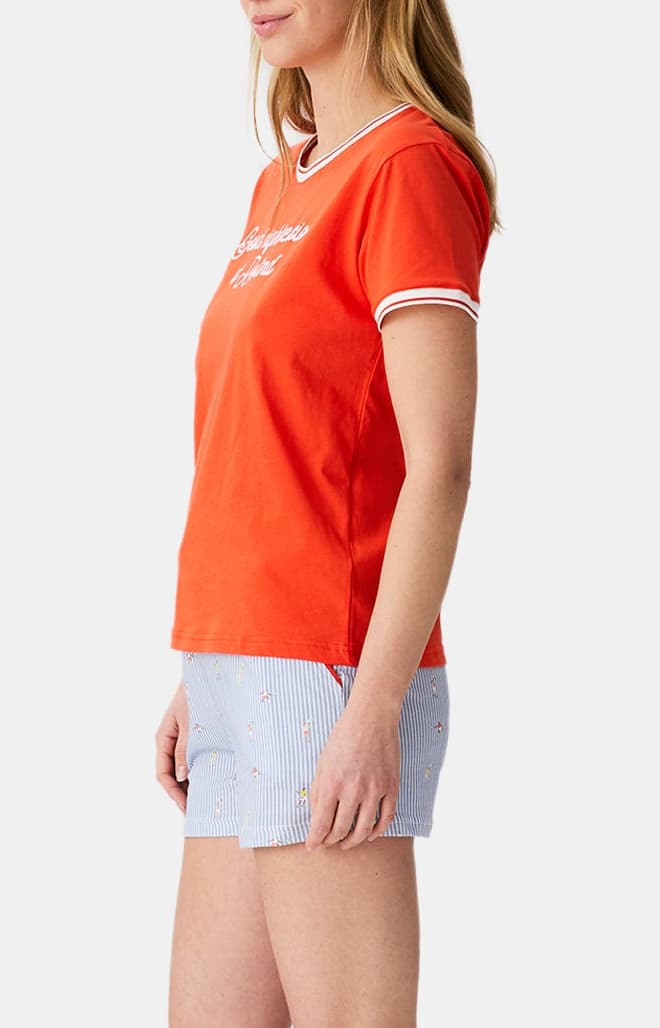 Pyjashort Femme Good night session Orange 5