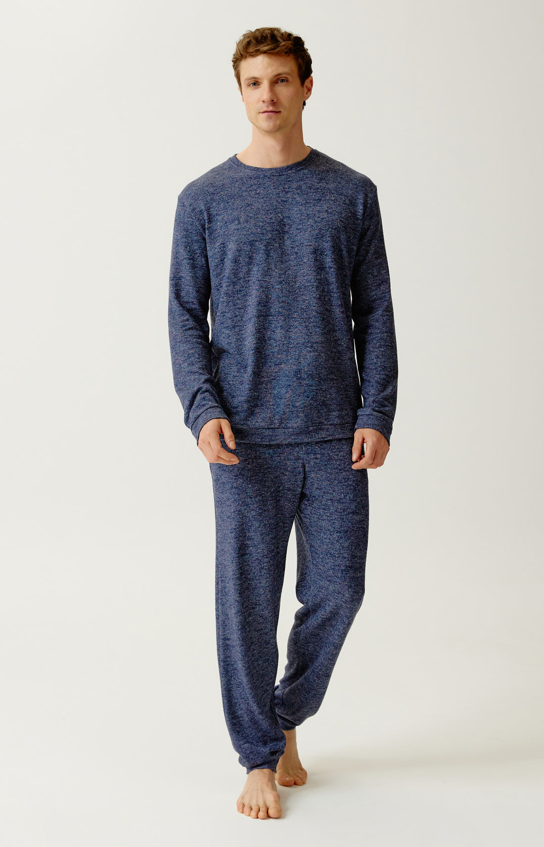 Pyjama en coton molletonné - Minuit