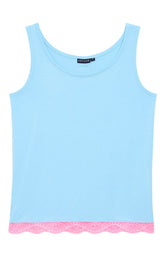 Débardeur Femme Turquoise Bleu 3