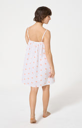 Chemise de nuit Femme Soleil Bretelles fines Imprimé soleils oranges 4