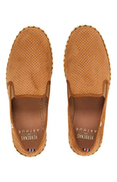 Espadrille Homme cuir uni Cognac 2