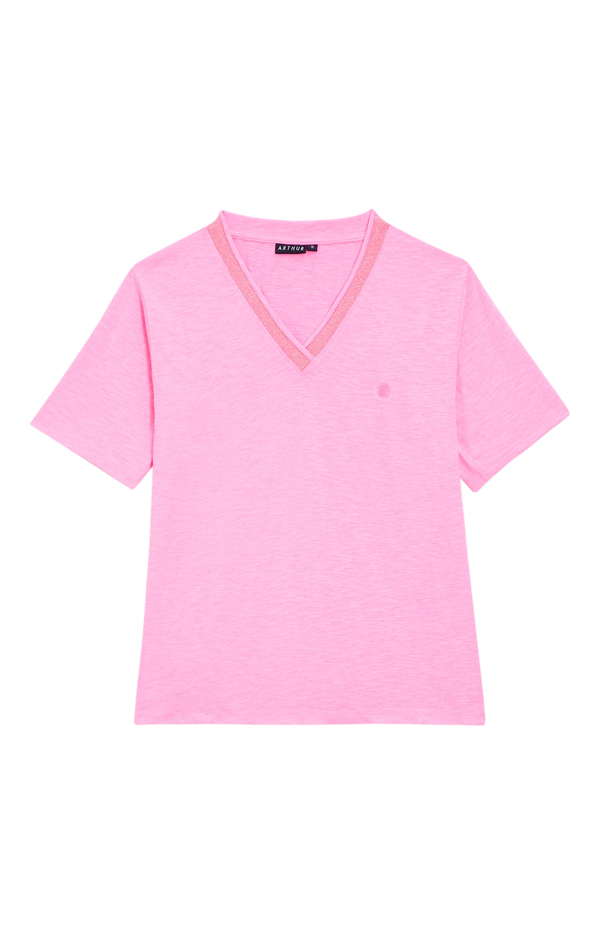 Tee-shirt Femme Rose fluo 3