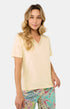 Tee-shirt Femme Jaune 12