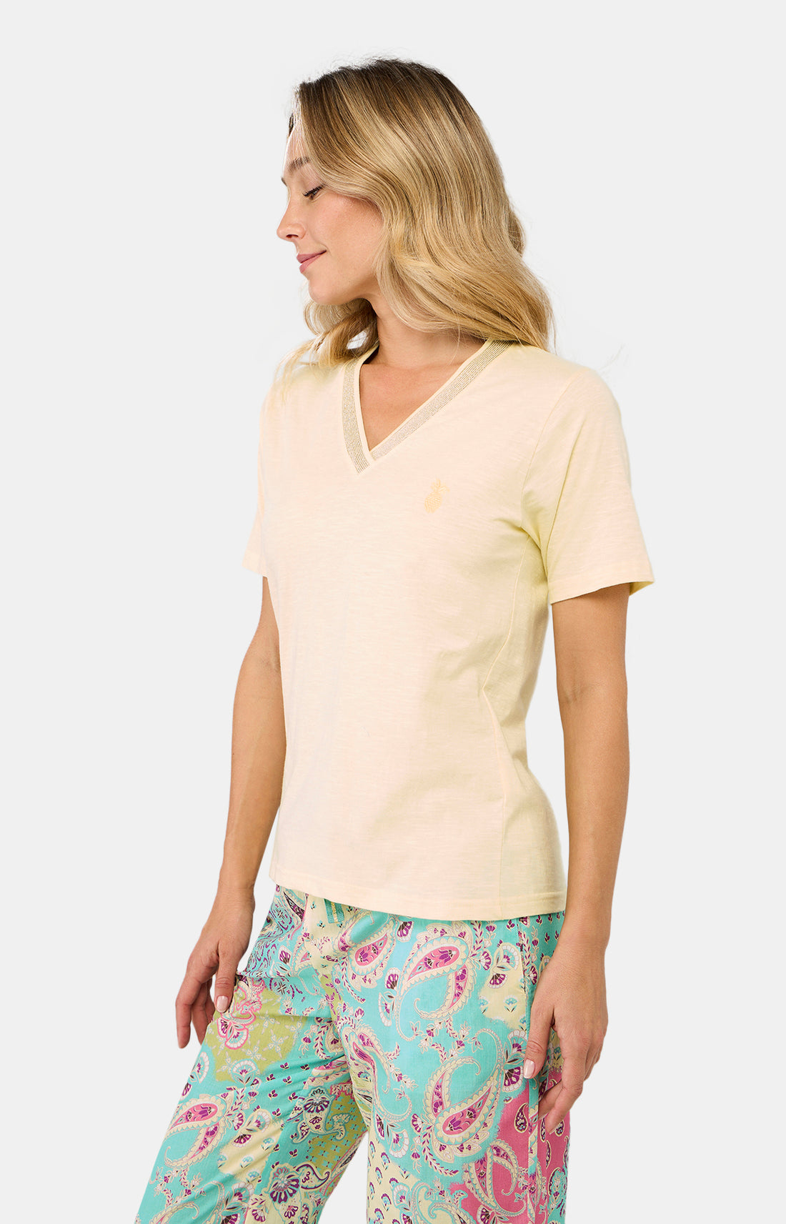 Tee-shirt Femme Jaune 13