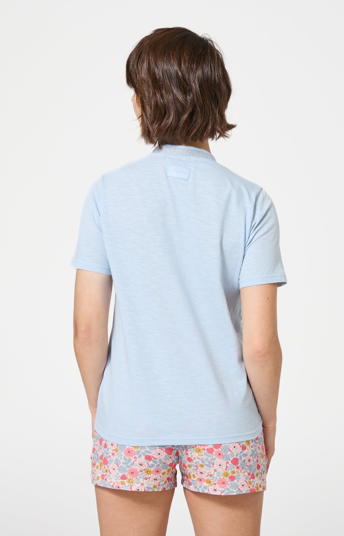 Haut Femme Soleil Manches courtes Couleur CIEL 5