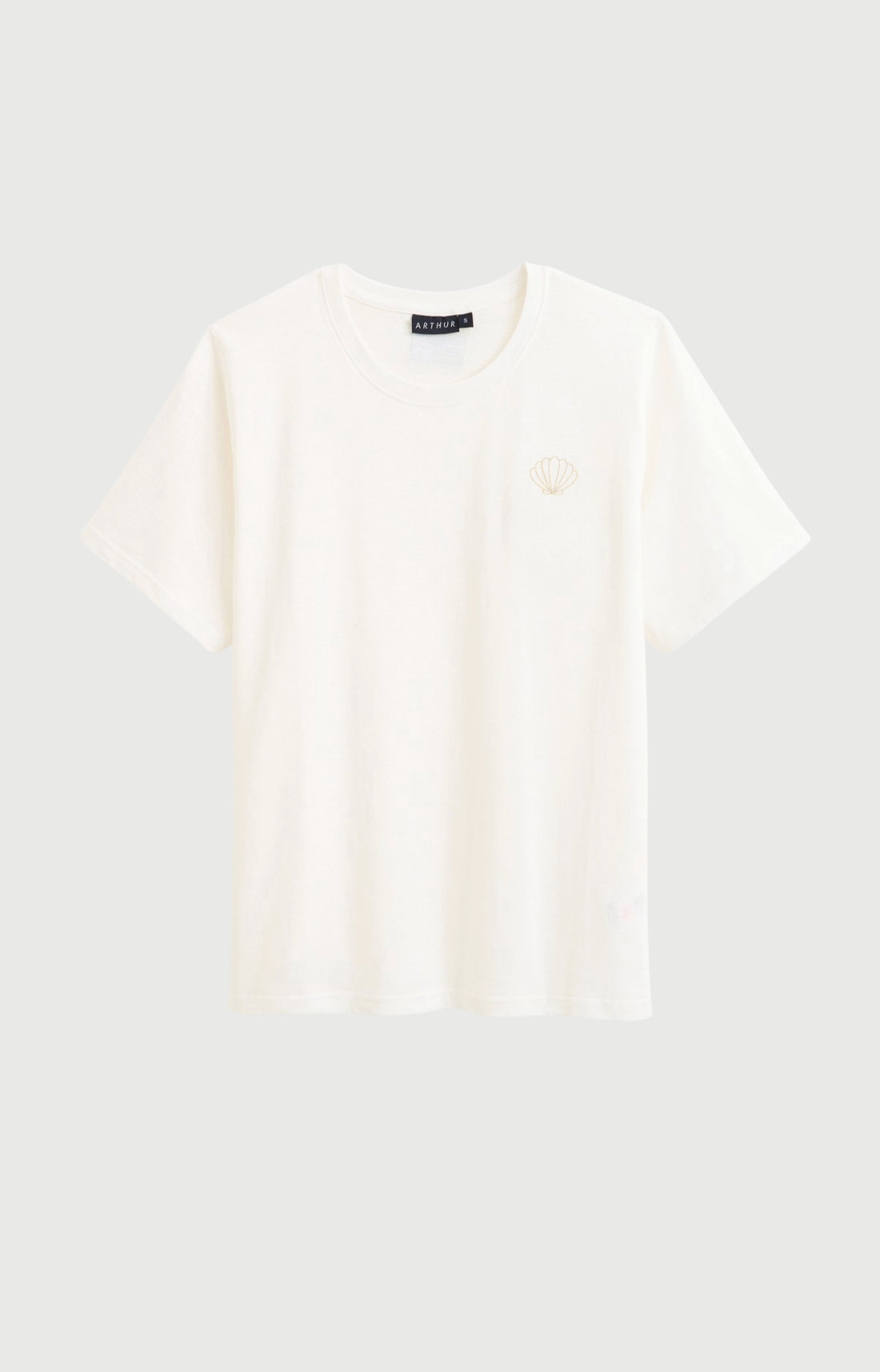 Haut Femme Coquillage Manches courtes Couleur IVOIRE 3