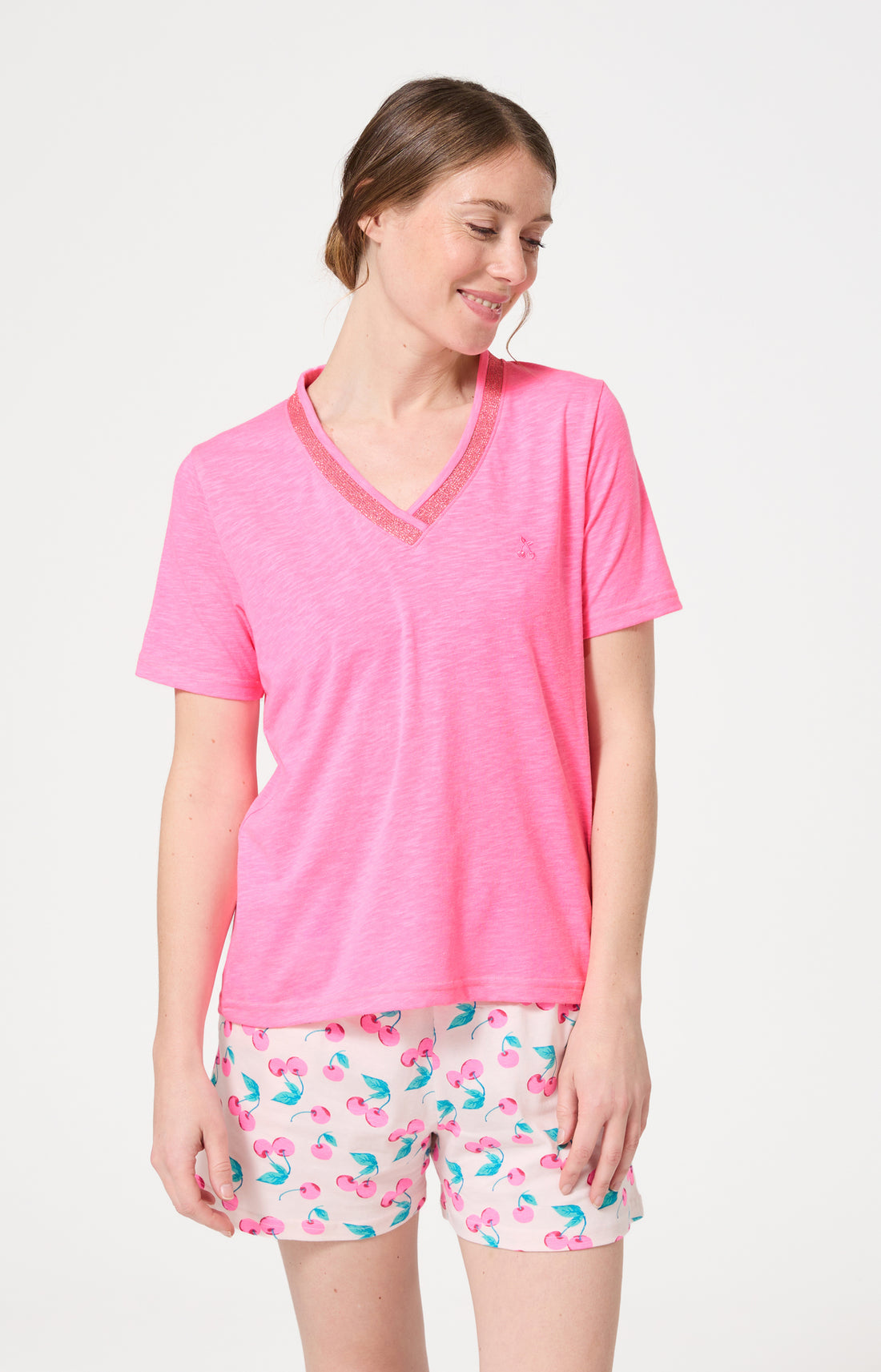 Haut Femme Amarena Manches courtes Couleur ROSE 1