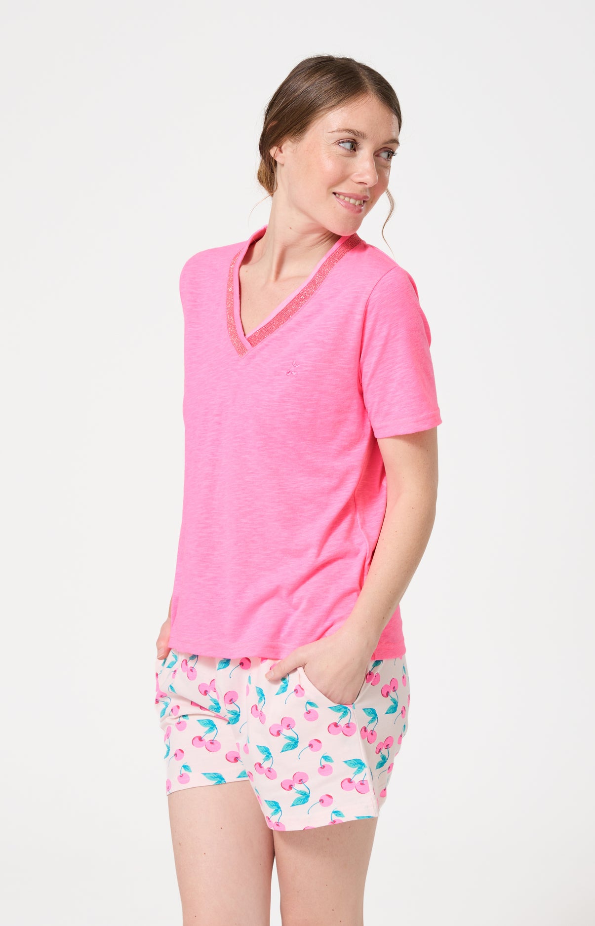 Haut Femme Amarena Manches courtes Couleur ROSE 4