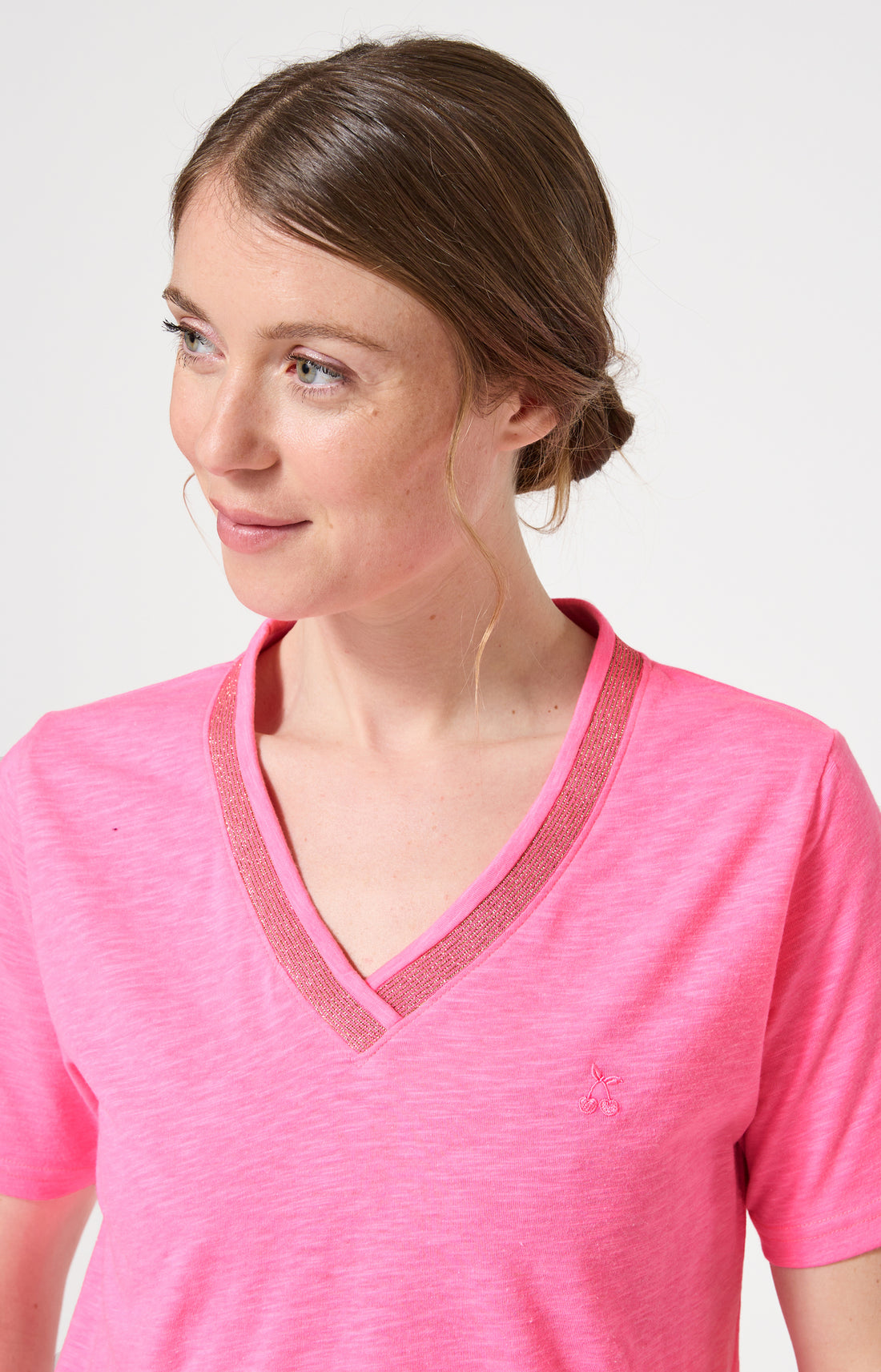 Haut Femme Amarena Manches courtes Couleur ROSE 2