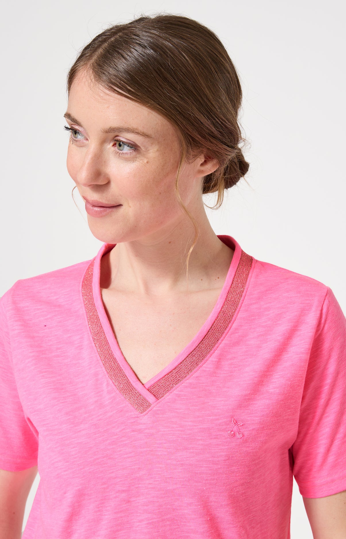 Haut Femme Amarena Manches courtes Couleur ROSE 2