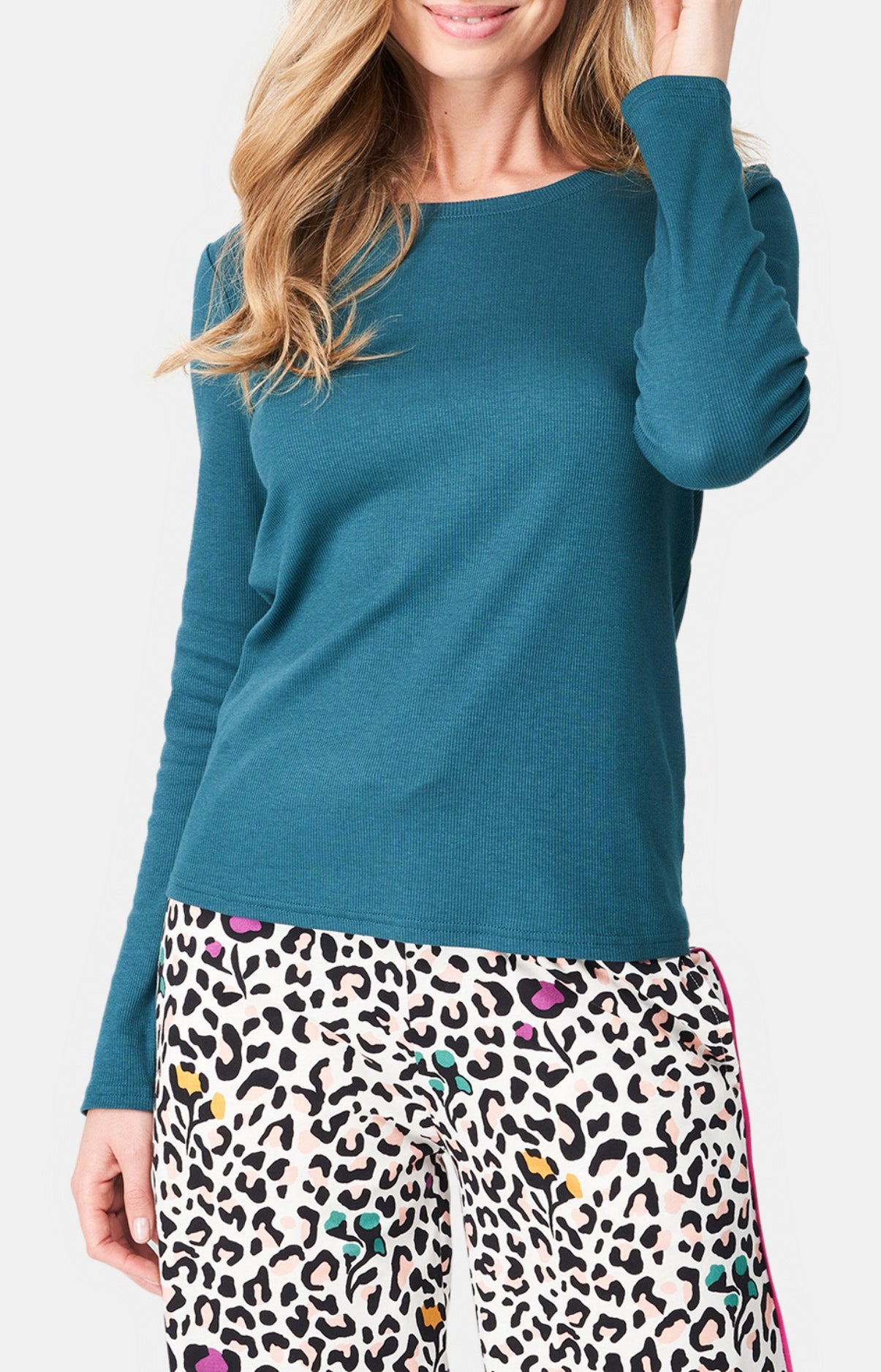 Tee-shirt Femme manches longues Bleu 1