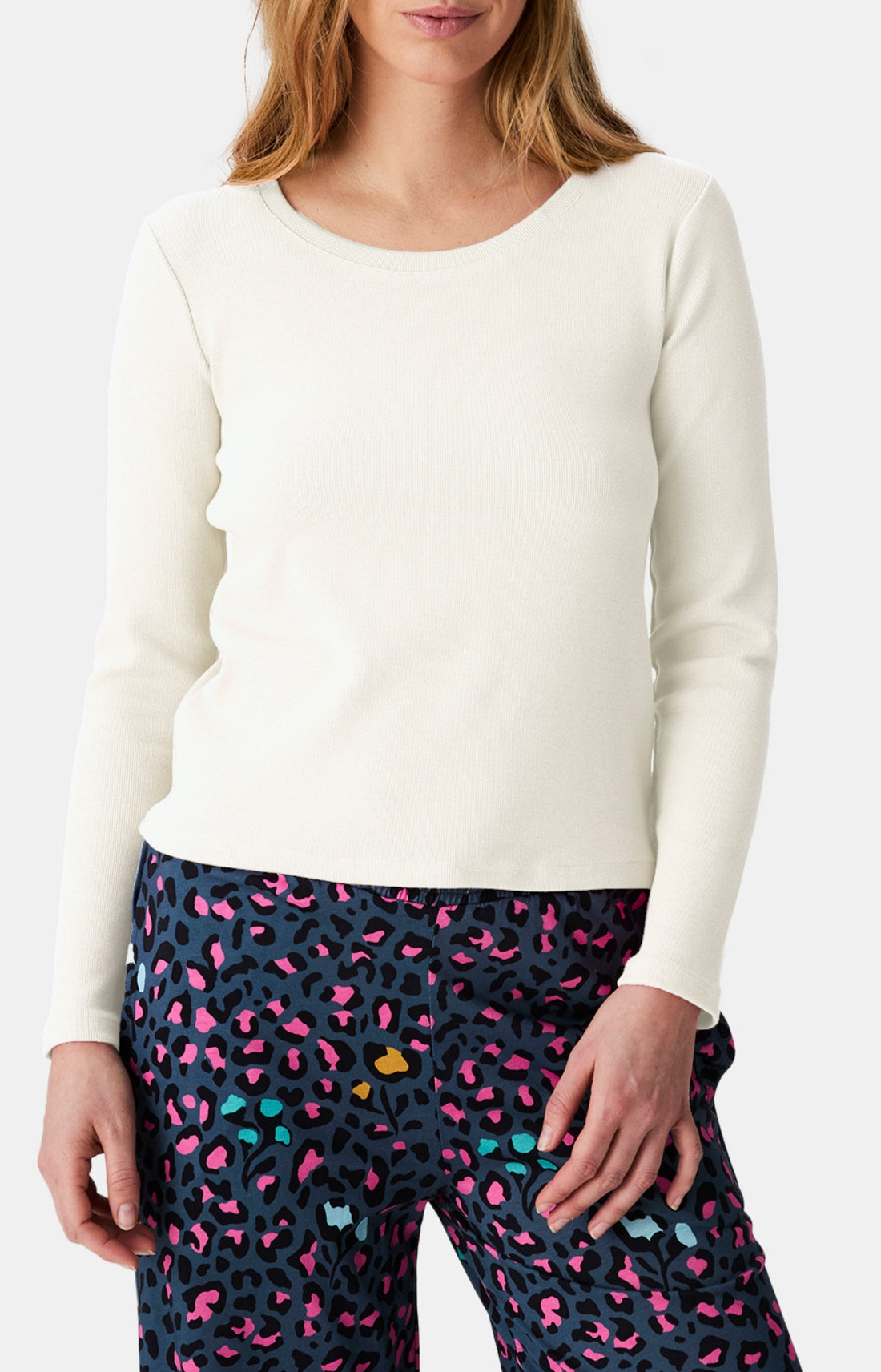 Hauts Femme shirt manches longues Crème IVOIRE 2