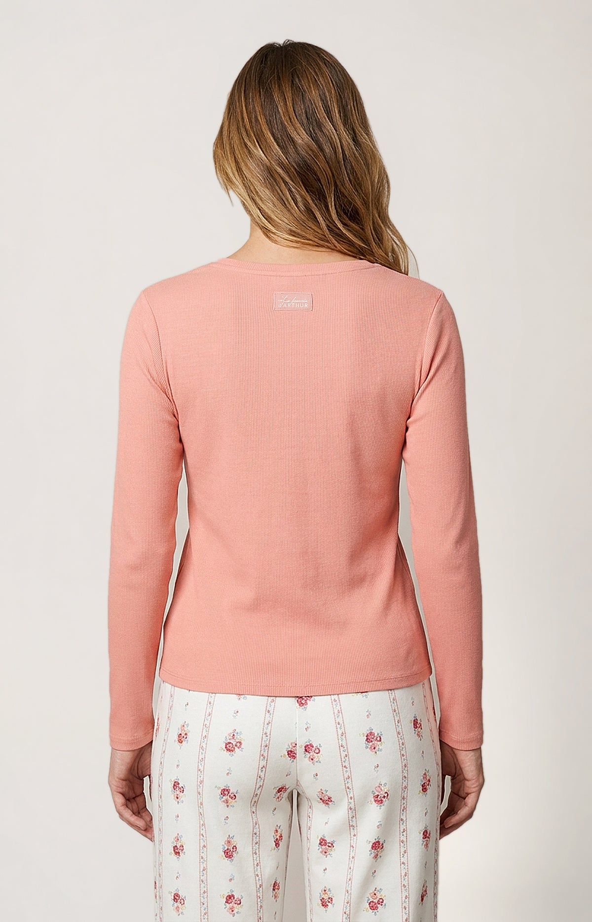 Tee-shirt manches longues en jersey de coton et modal - Coralie