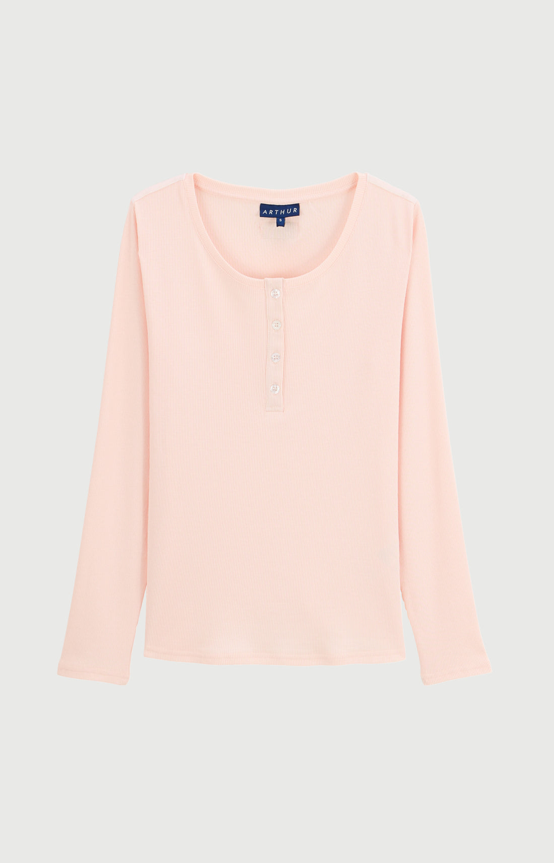Tee-shirt manches longues en jersey de coton et modal - Magnolia