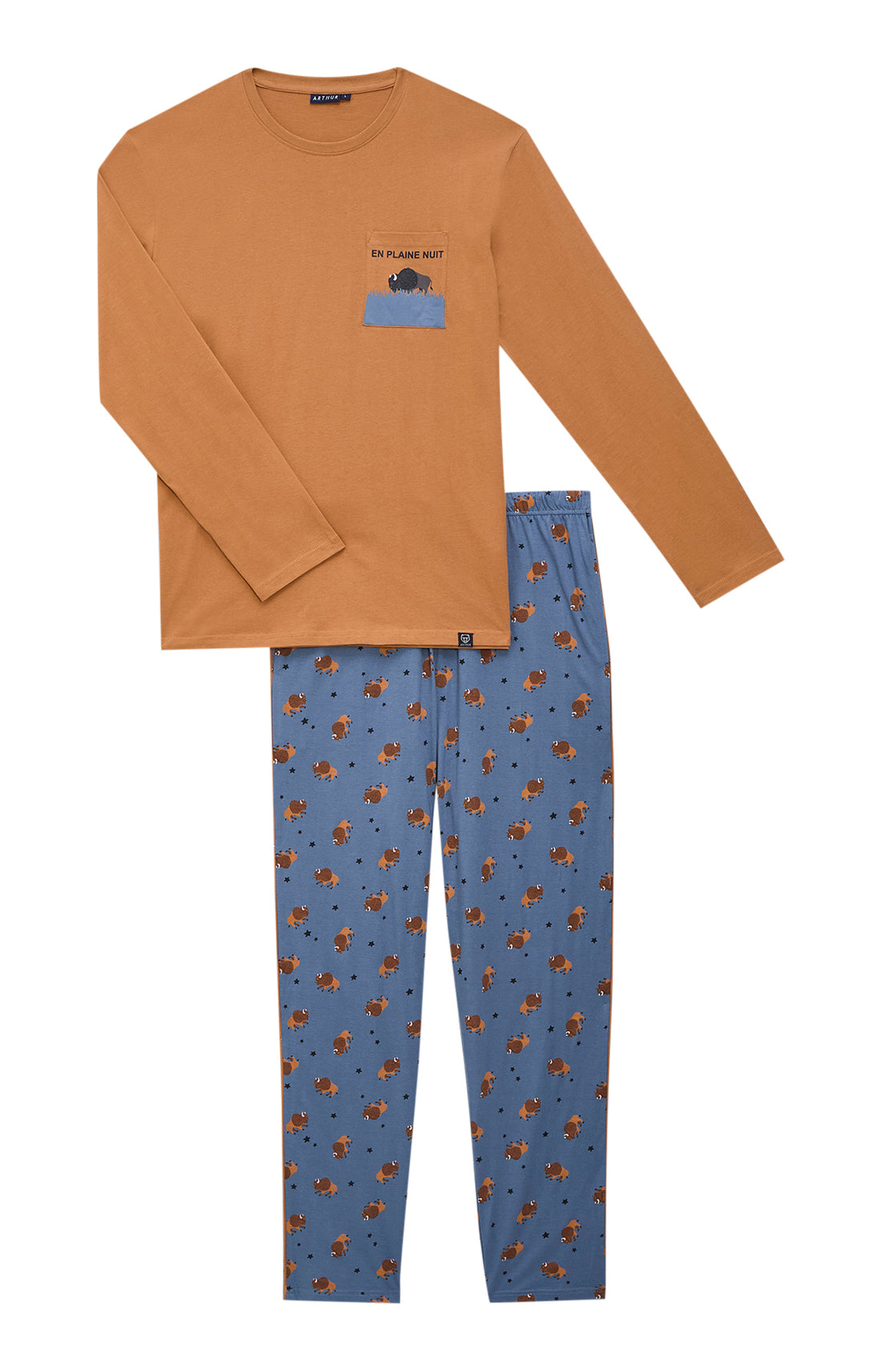 Pyjamas Homme En Plaine Nuit ARDOISE 3