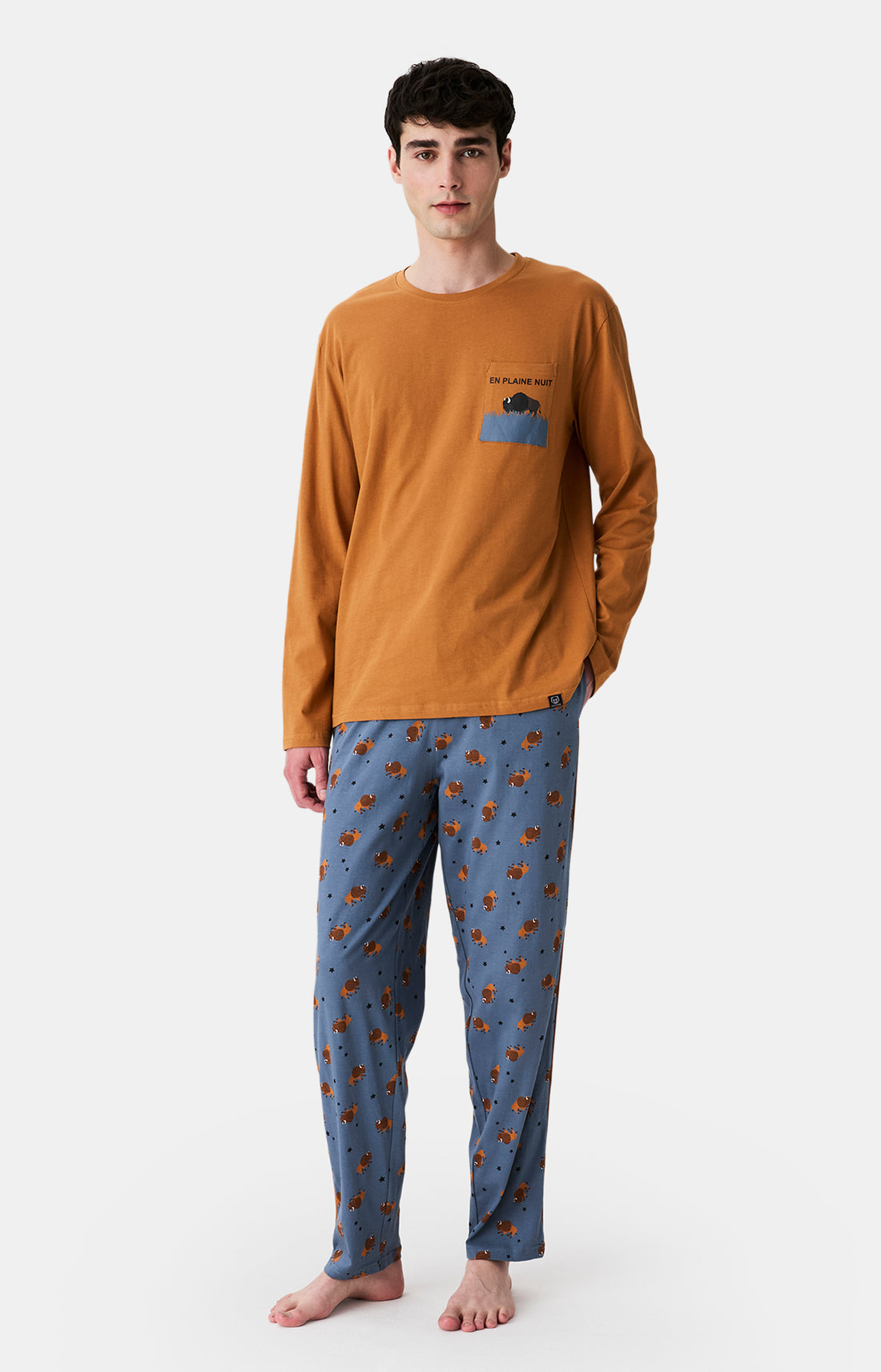 Pyjamas Homme En Plaine Nuit ARDOISE 1