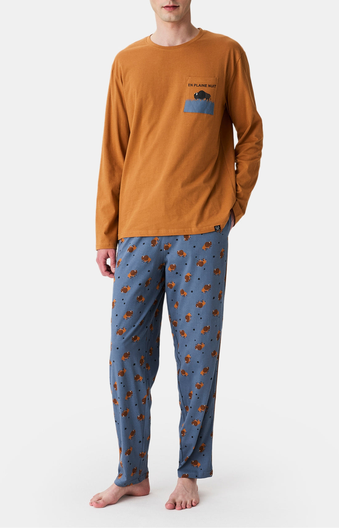 Pyjamas Homme En Plaine Nuit ARDOISE 1