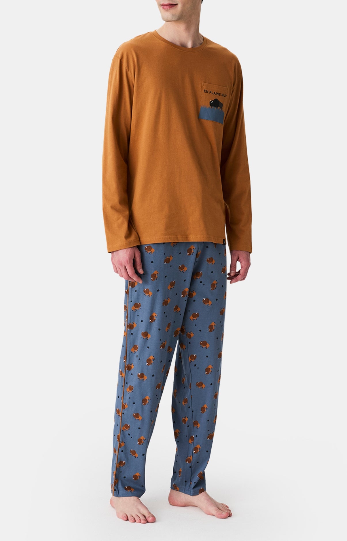 Pyjamas Homme En Plaine Nuit ARDOISE 4