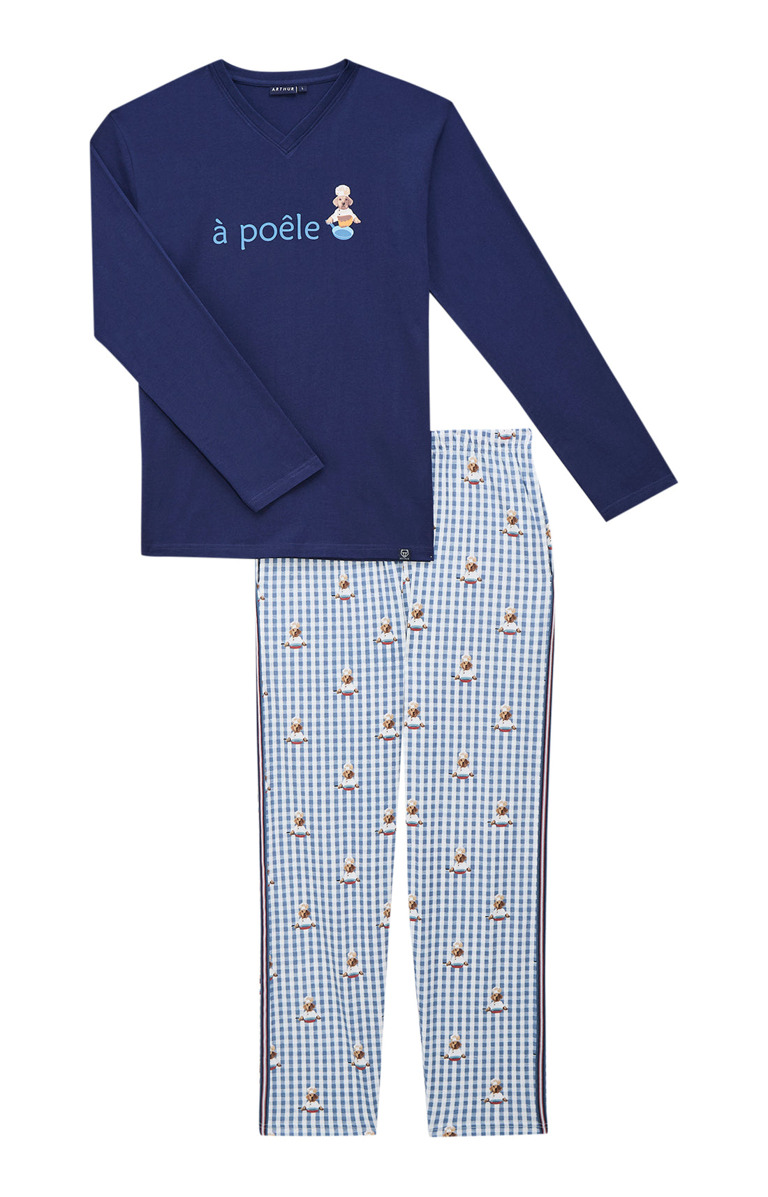 Pyjamas Homme A poêle GRIS 3