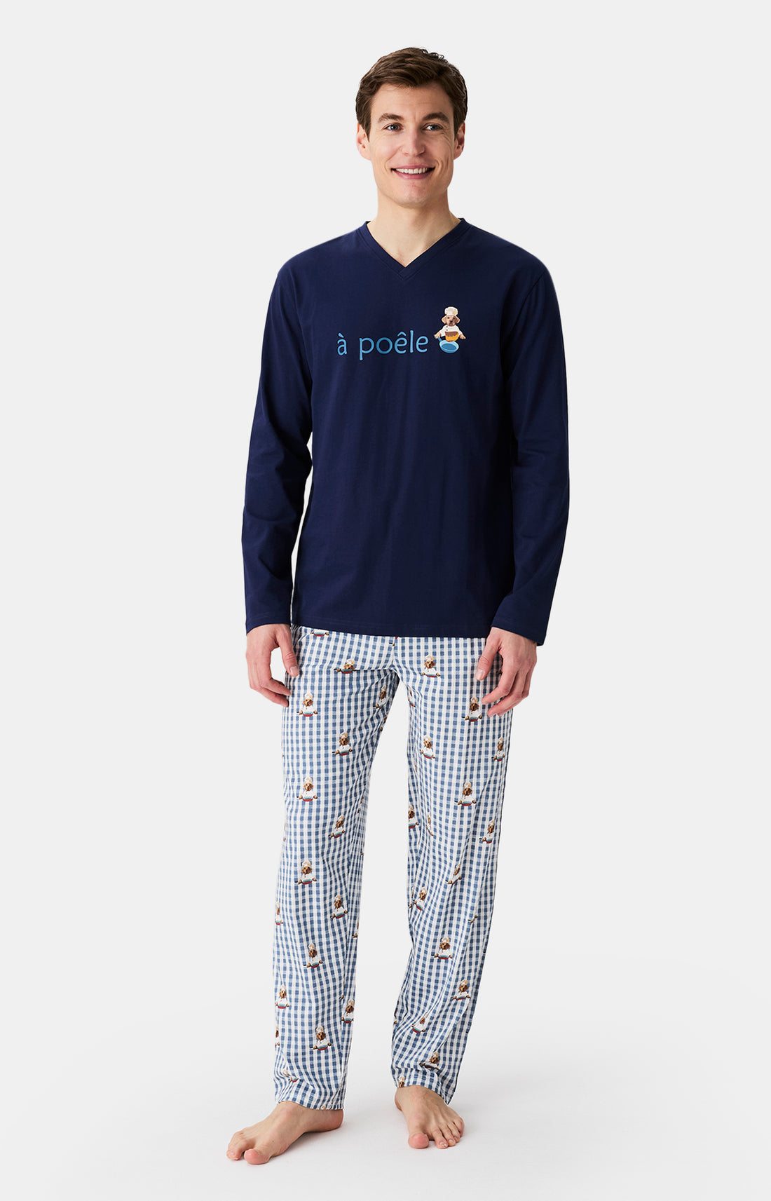 Pyjamas Homme A poêle GRIS 1