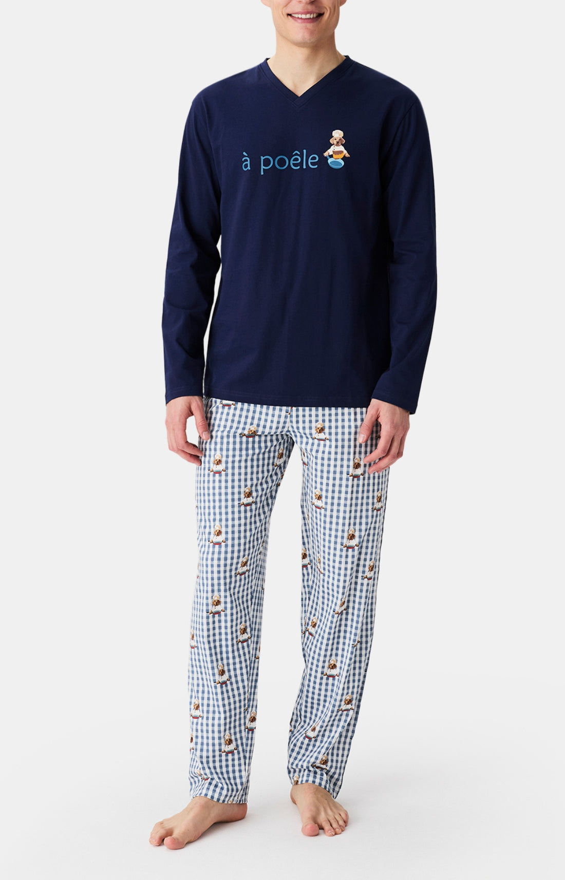 Pyjamas Homme A poêle GRIS 1