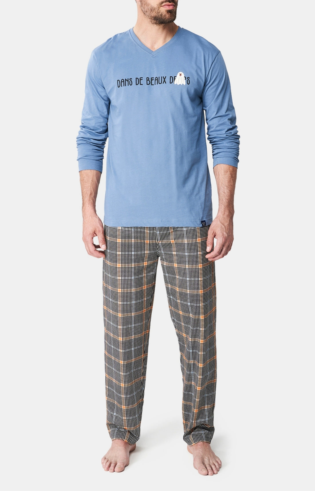 Pyjama long Femme Dans de beaux draps Noir 1