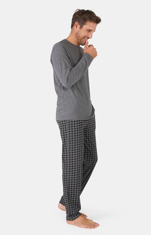 Pyjama Long Homme Eminence En Velours Côtelé - Jogger Décontracté, Marine, Tailles S à 3XL, Certifié OEKO-TEX