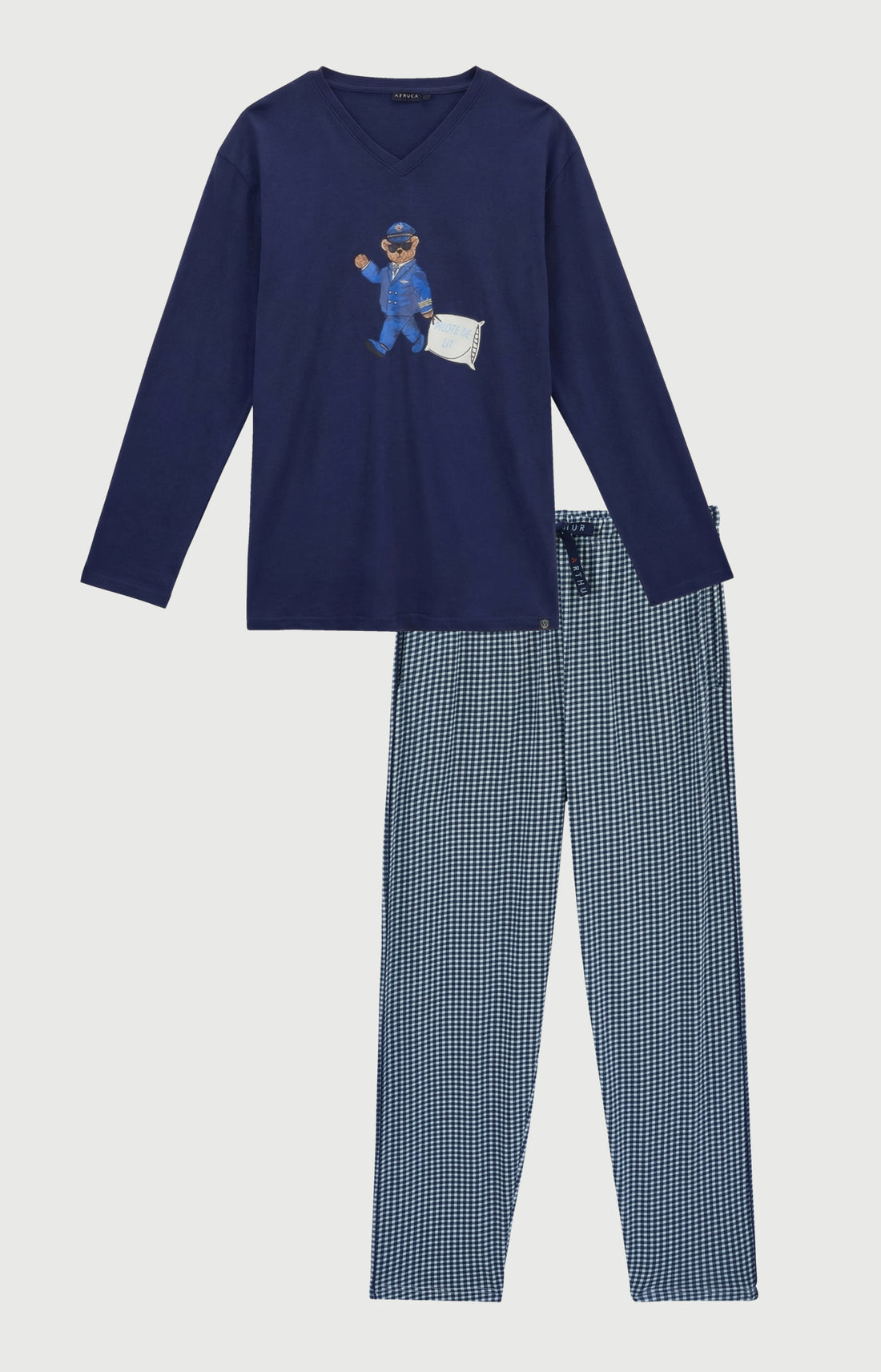 Pyjama en jersey de coton - Pilote de lit