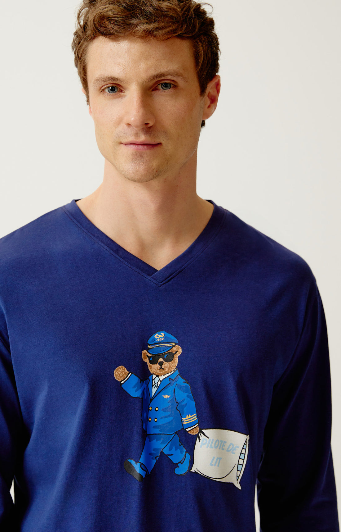 Pyjama en jersey de coton - Pilote de lit