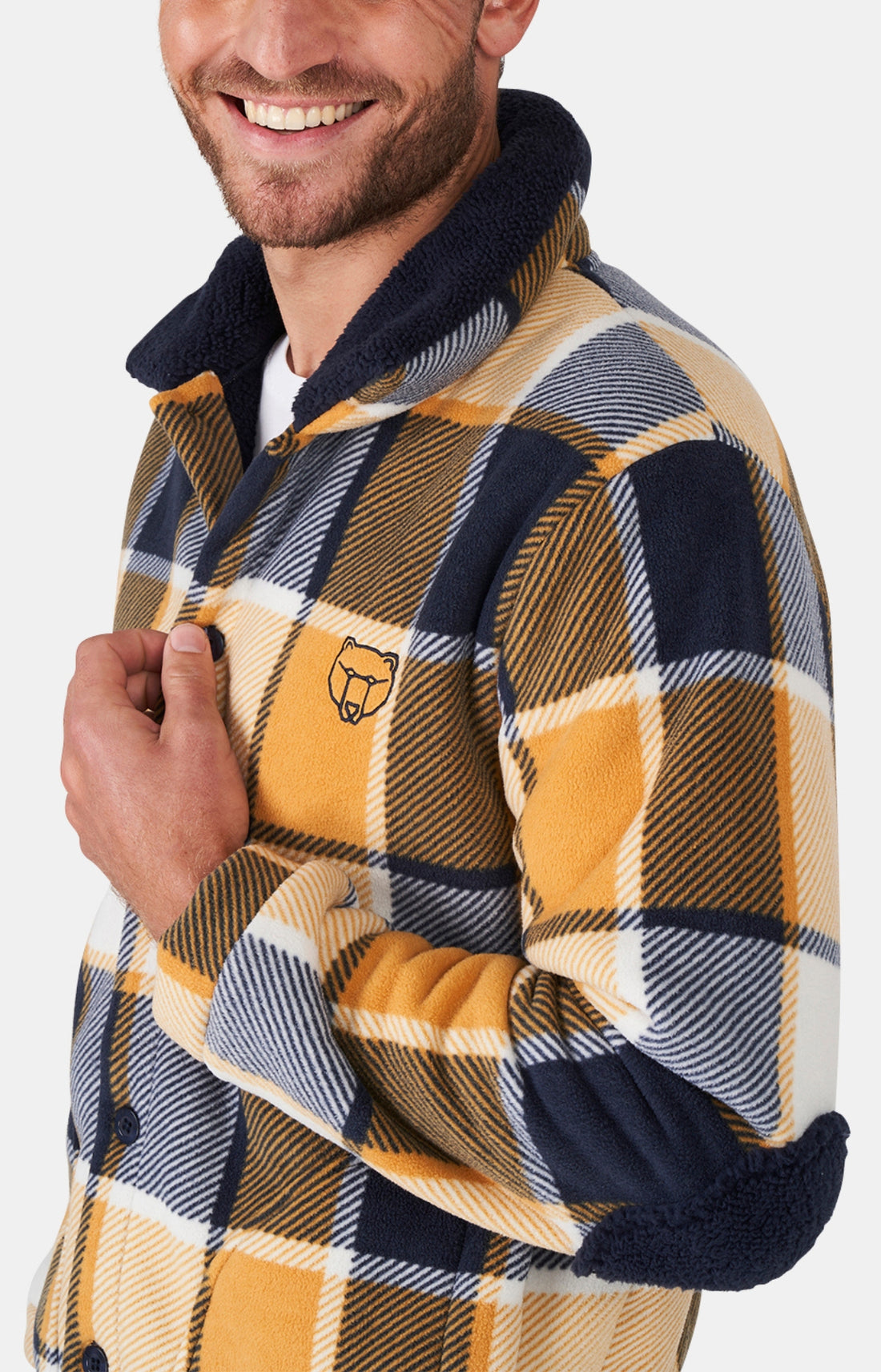 Veste Homme polaire Happy 40 Jaune 2