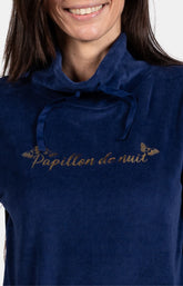 Pyjama Femme papillon de nuit Marine 2