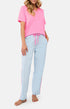 Pantalon Femme rayure lila Lagon 1