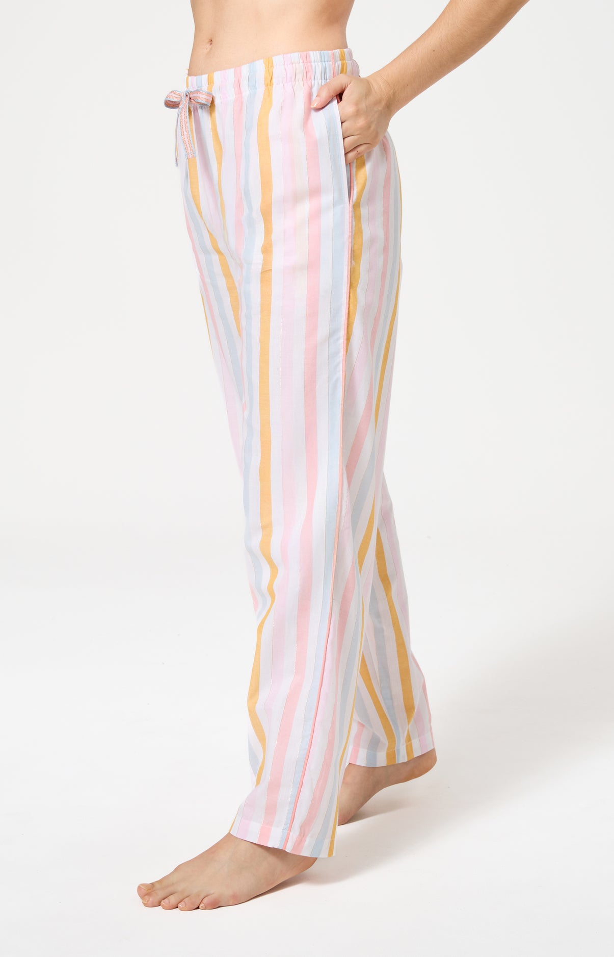 Bas Femme Maé Imprimé rayures multicolores 5