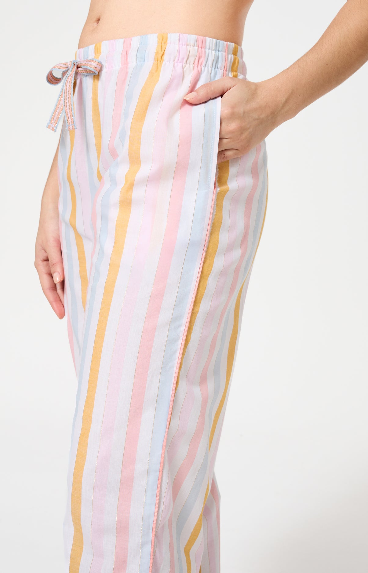 Bas Femme Maé Imprimé rayures multicolores 4